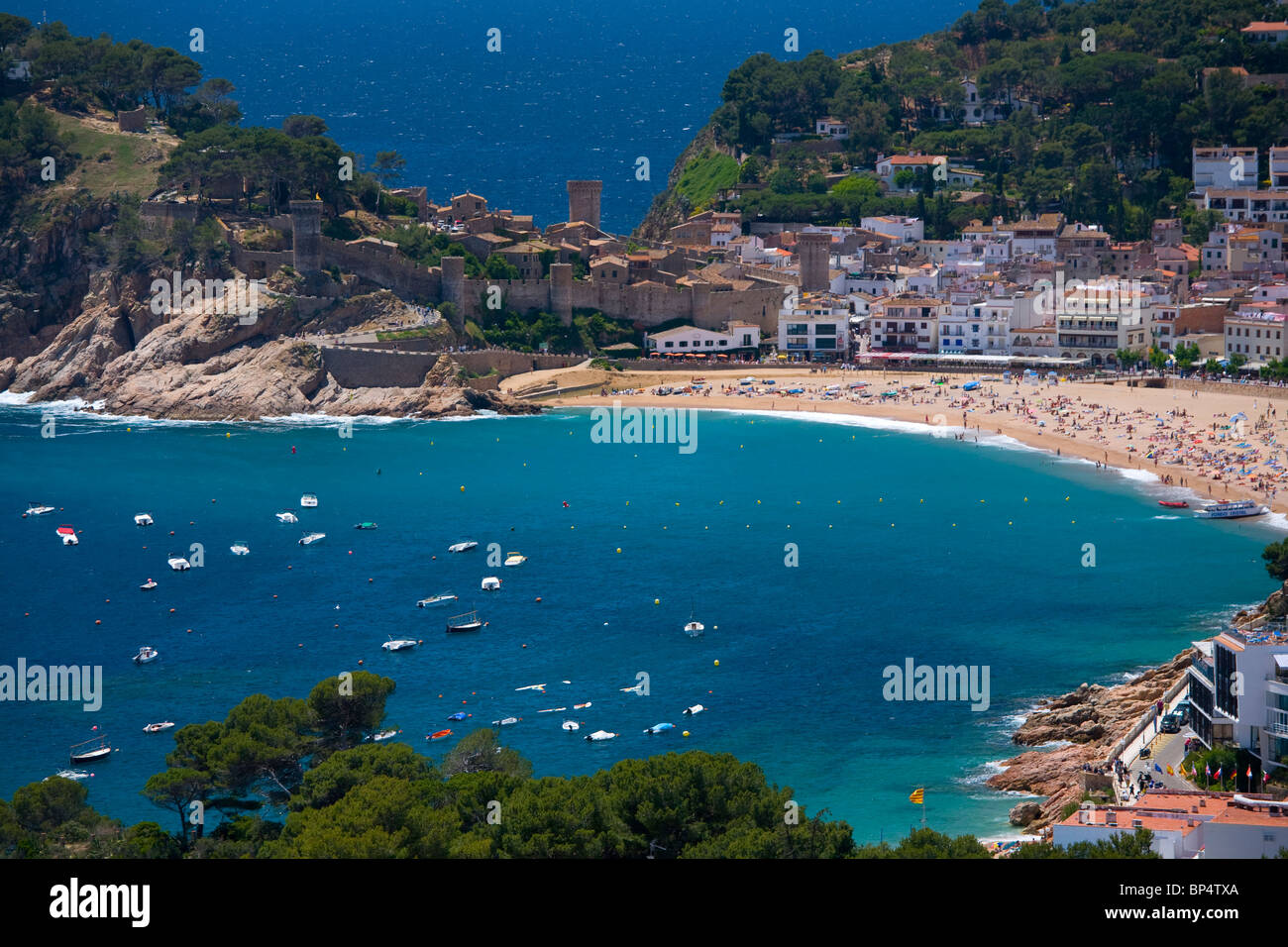 Costa Brava, Tossa de Mar, Espagne Banque D'Images