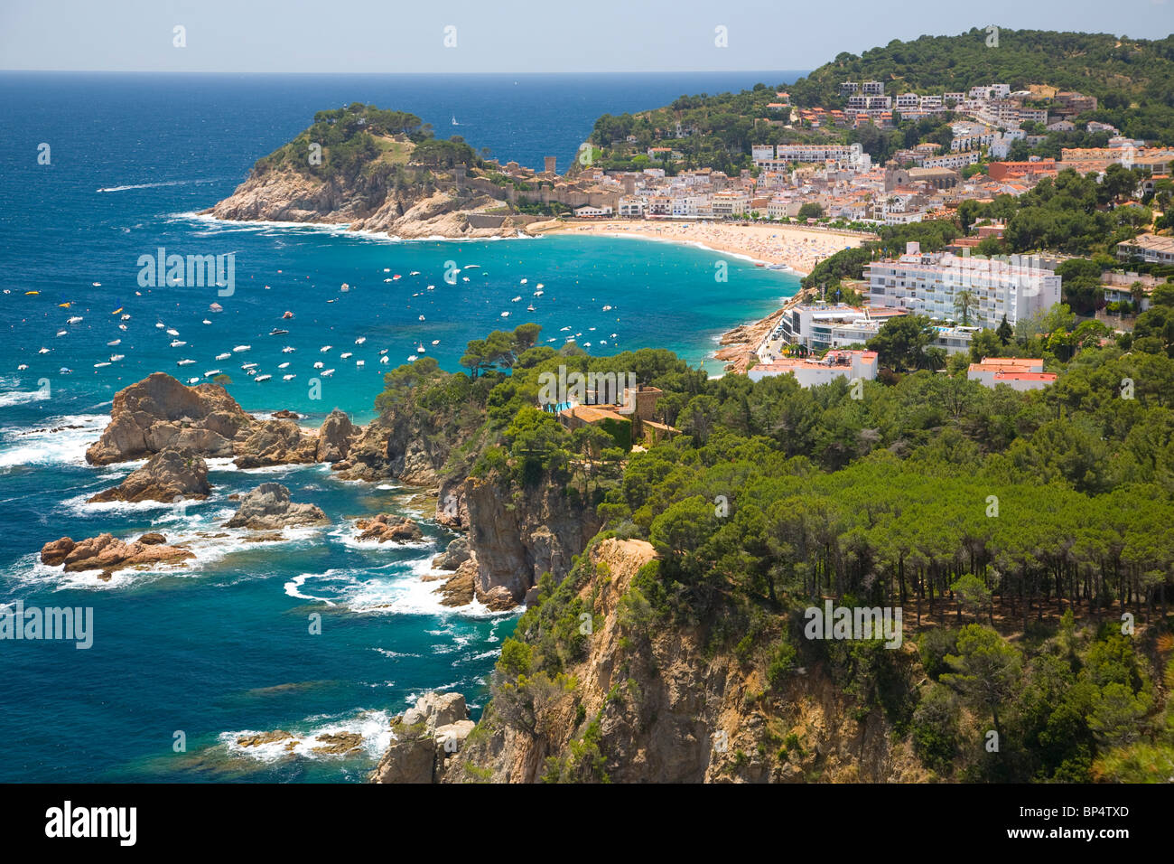 Costa Brava, Tossa de Mar, Espagne Banque D'Images