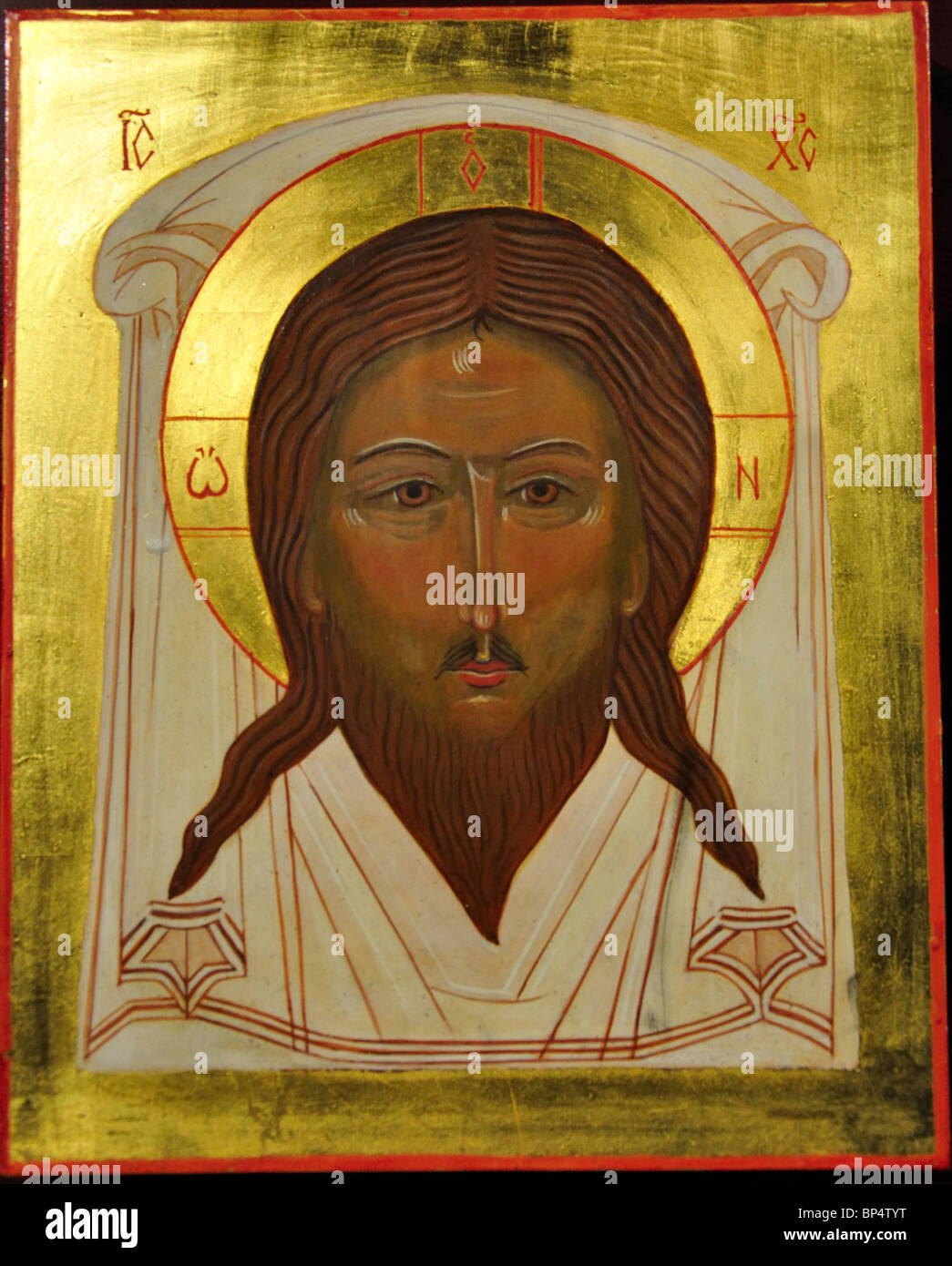 L'icône du Christ, Visby, Gotland Gotland County, Province, le Royaume de Suède Banque D'Images