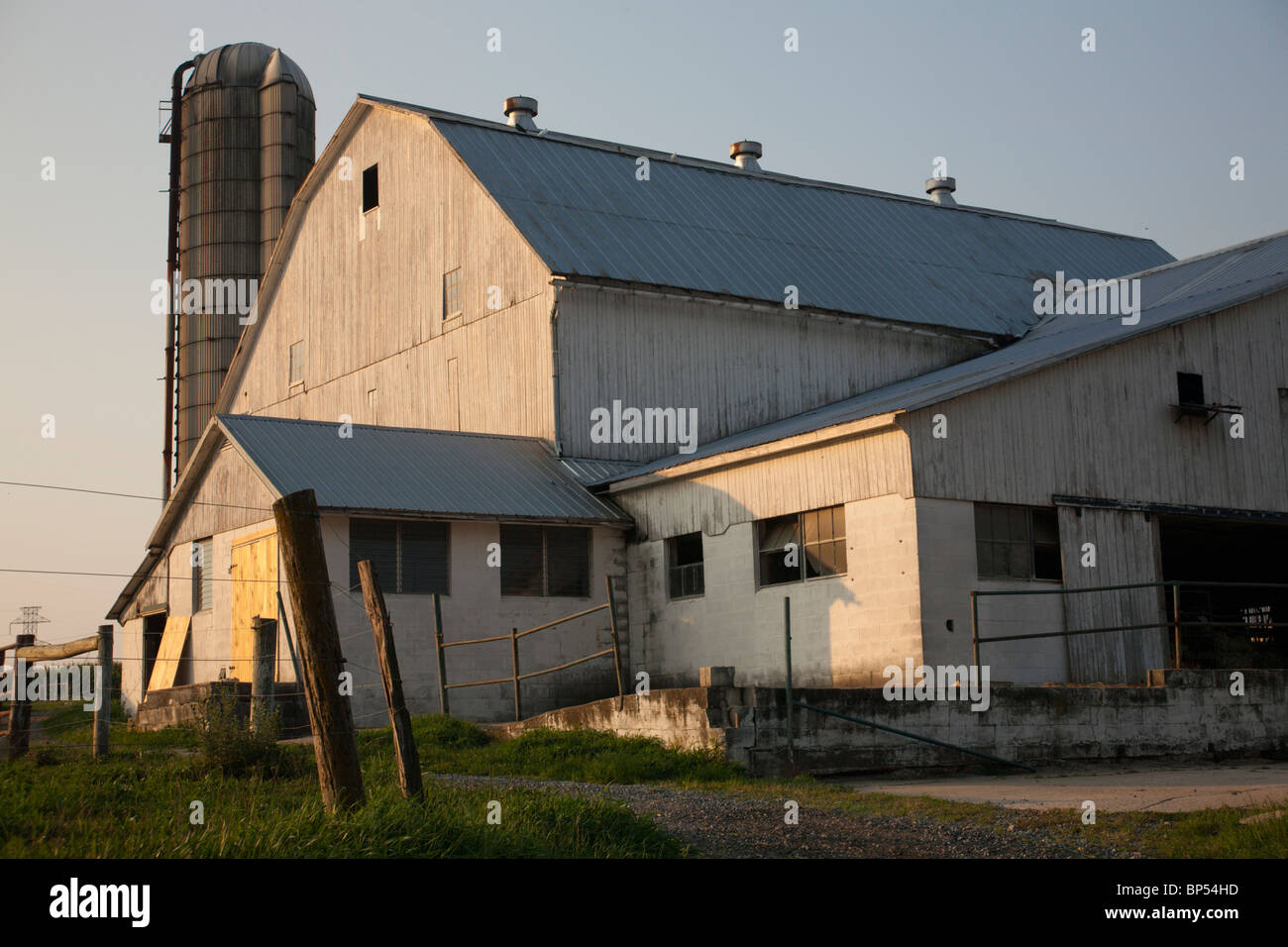 Ferme, comté de Lancaster, PA, USA Banque D'Images