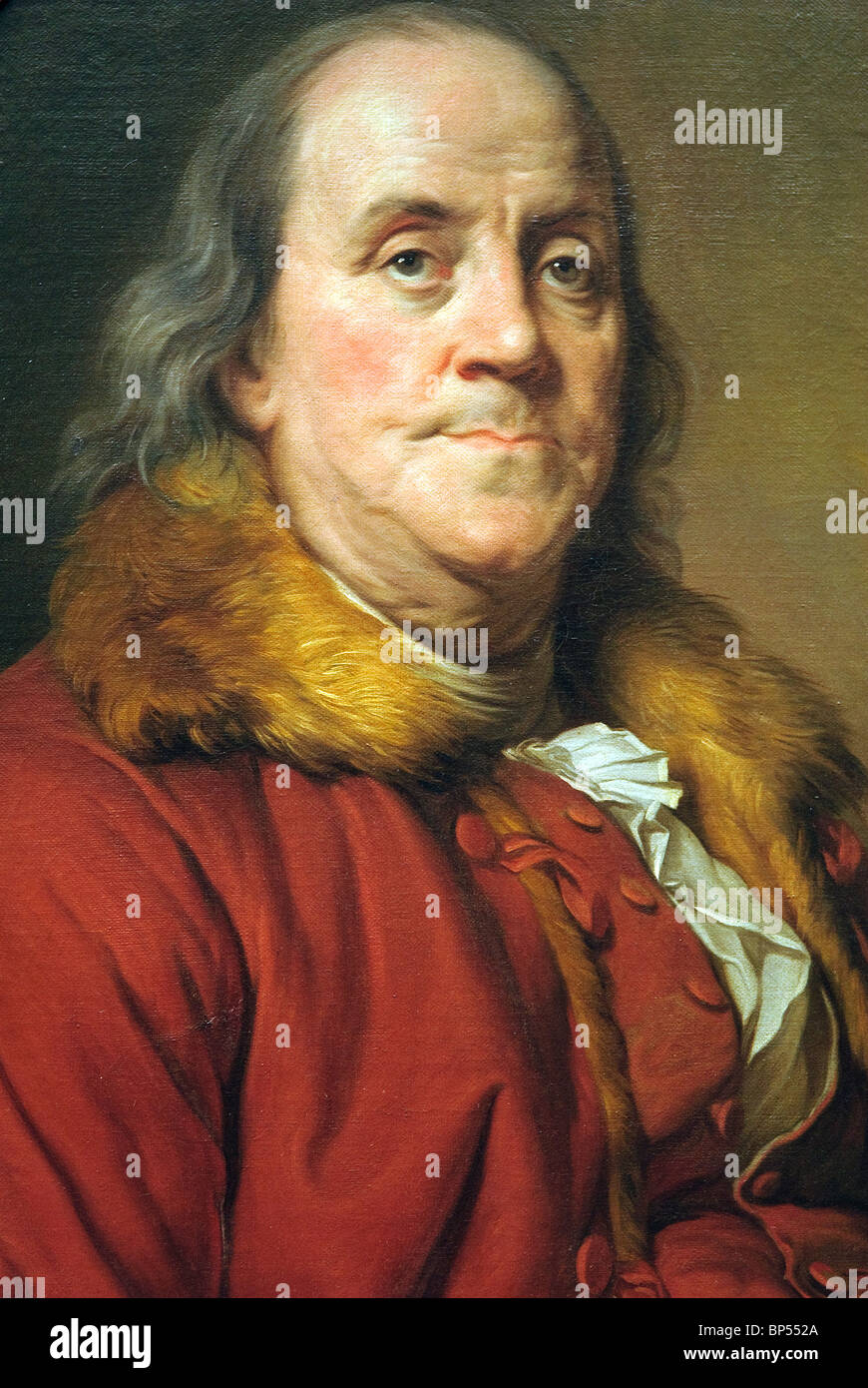 Benjamin Franklin (1706-1790), 1778, par Pierre Duplessis Banque D'Images