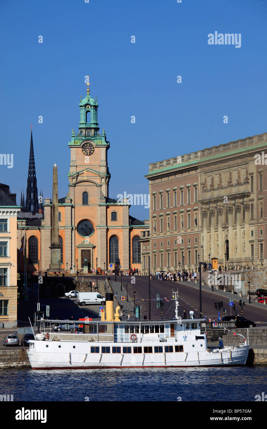 La Suède, Stockholm, Gamla Stan, la Cathédrale, Palais Royal, Banque D'Images