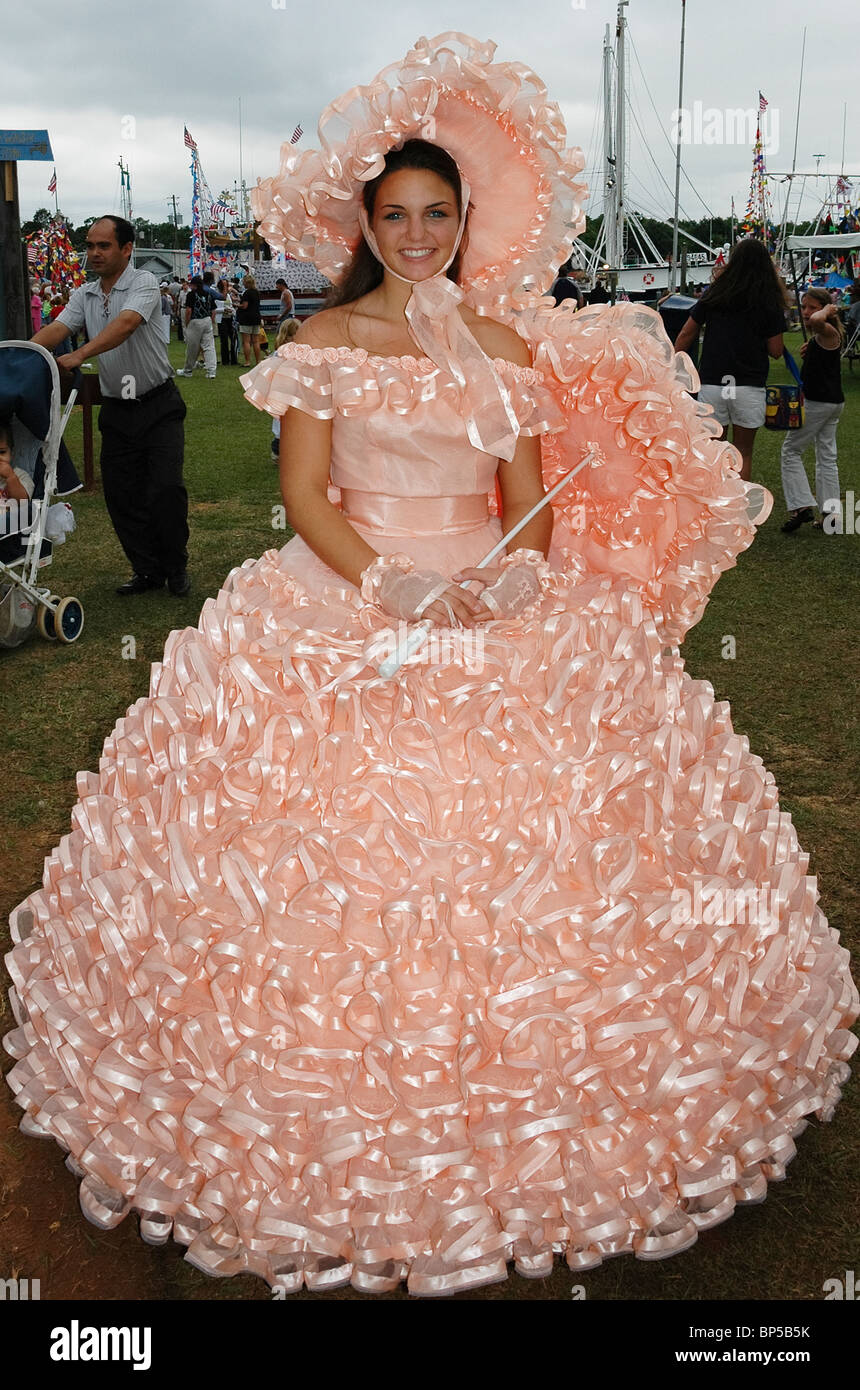 Southern Belle à la bénédiction annuelle de la flotte à Bayou La Batre Alabama de 'Forrest Gump' fame Banque D'Images