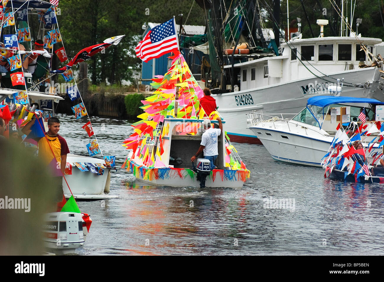 Bénédiction annuelle de la flotte à Bayou La Batre Alabama de 'Forrest Gump' fame Banque D'Images
