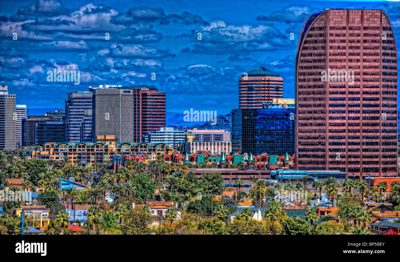 Le centre-ville de Phoenix Arizona Banque D'Images