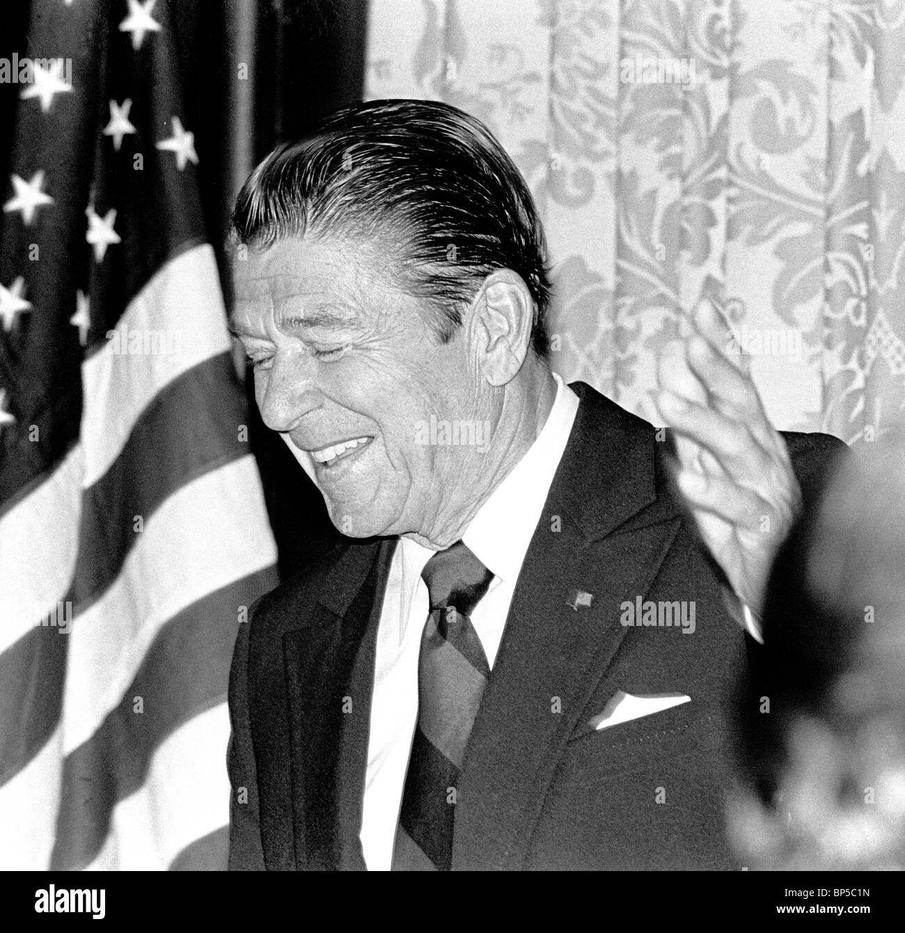 Ronald Reagan se présente à la présidence des États-Unis. Banque D'Images