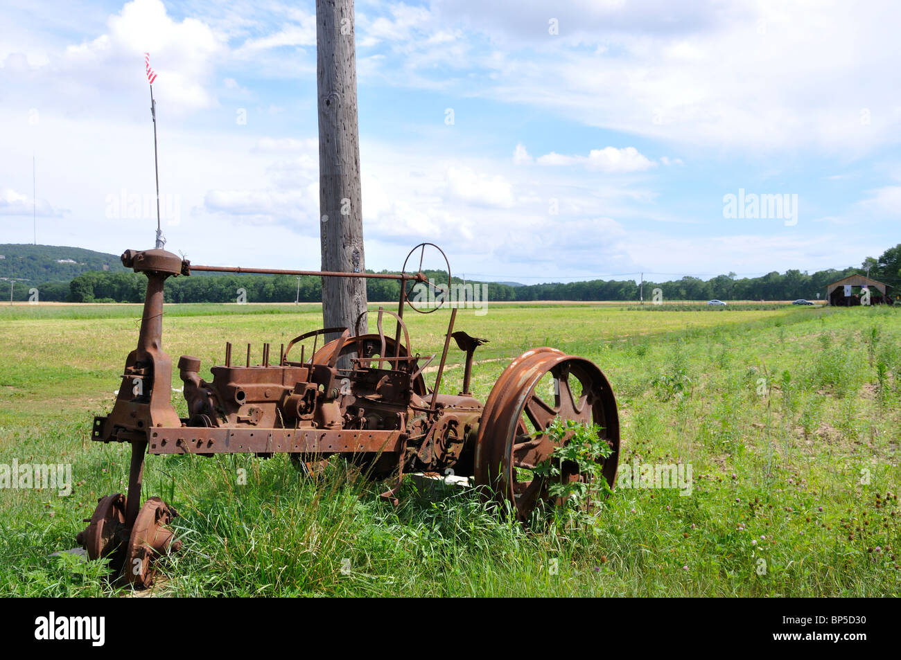 La campagne de la Nouvelle-Angleterre, New York, USA Banque D'Images