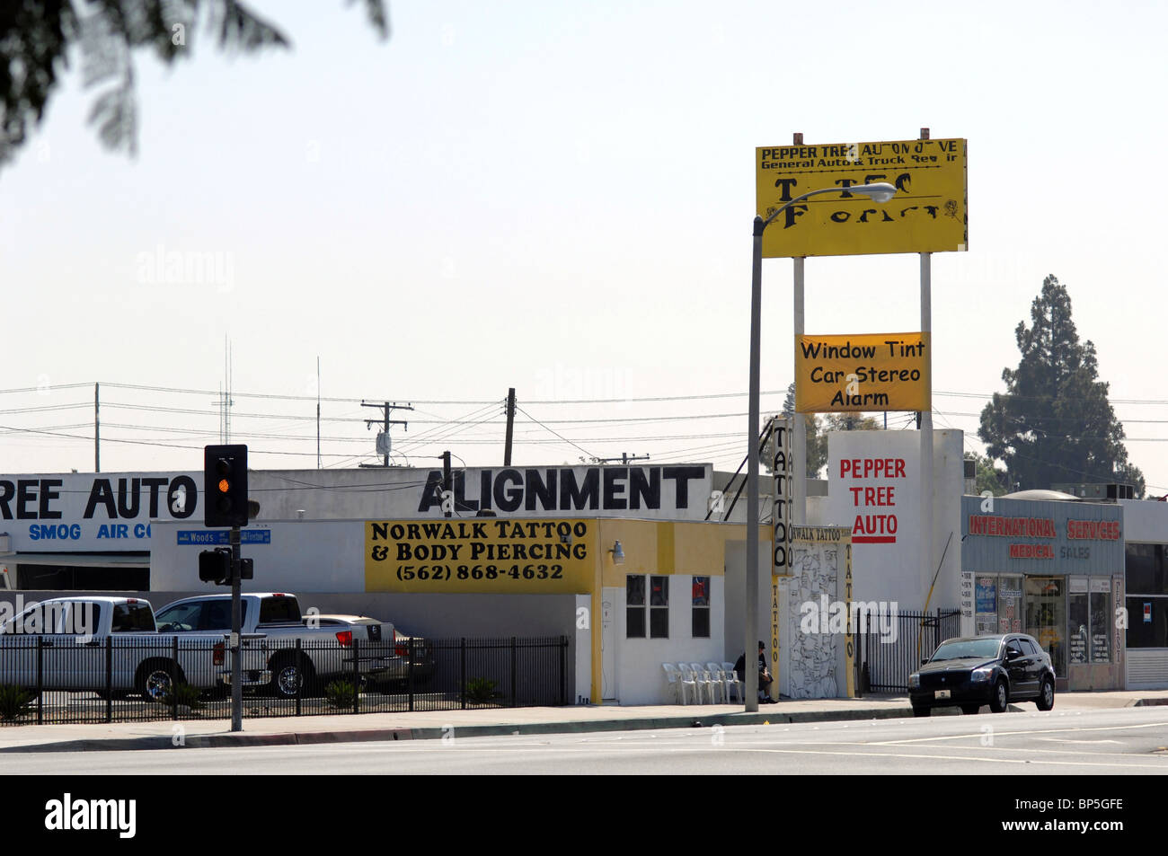 Tatouage et perçage corporel Norwalk Banque D'Images