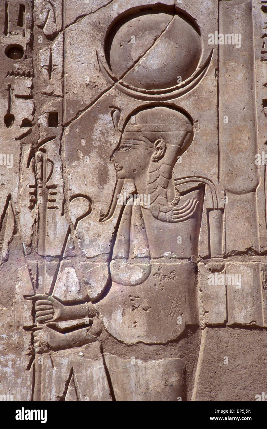 3592. Khonsou - Dirigé dieu lunaire, LE FILS D'Amon et Mout Banque D'Images