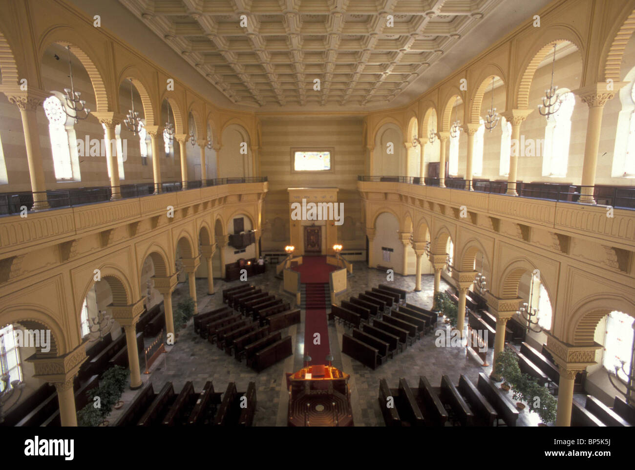4625. La grande synagogue de Turin (Italie) Banque D'Images