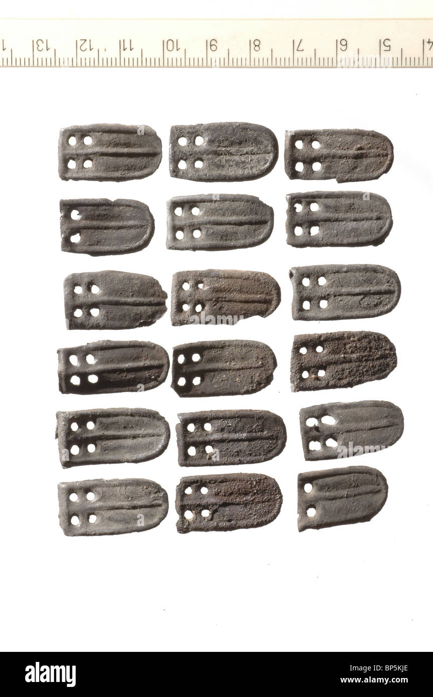 5273. Pèse-personne d'un armored west portés par un soldat romain, près de Massada. Banque D'Images