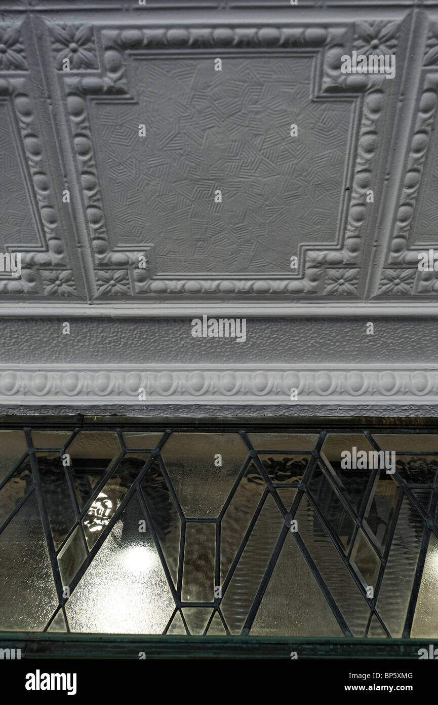 Détails Art déco sur le builidngs à Napier Banque D'Images