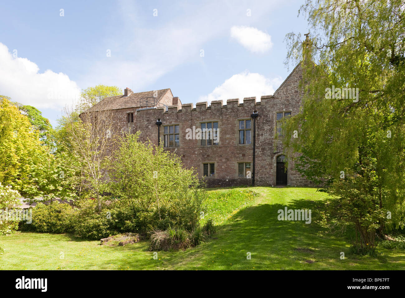 Le château de St Briavels, aujourd'hui une auberge de jeunesse YHA, dans la forêt de Dean, Gloucestershire, Royaume-Uni Banque D'Images