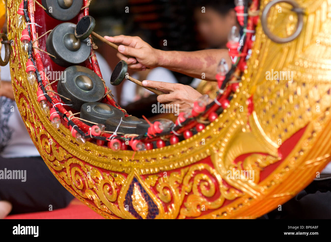 Lun Gong, un instrument traditionnel Thaï particulièrement utilisé dans les funérailles Banque D'Images
