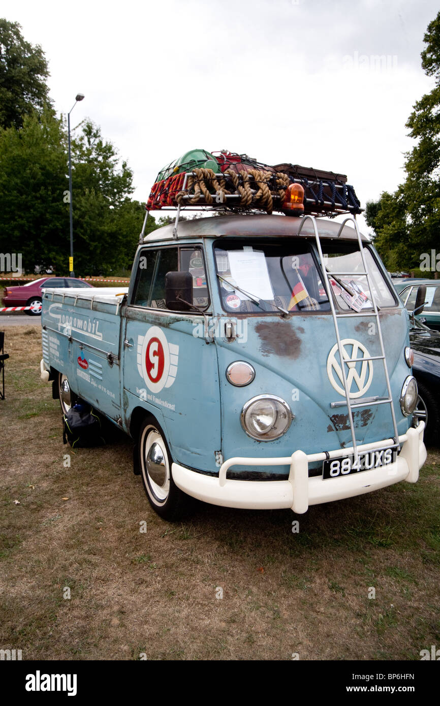Classiques sur la politique commune d'Harpenden 2010 VW type d'écran divisé 2 pick up Banque D'Images