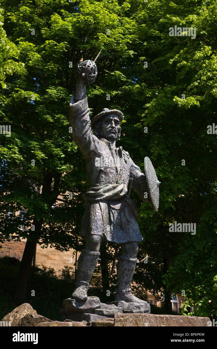 La statue de Rob Roy, Stirling, Stirlingshire, Scotland. Banque D'Images
