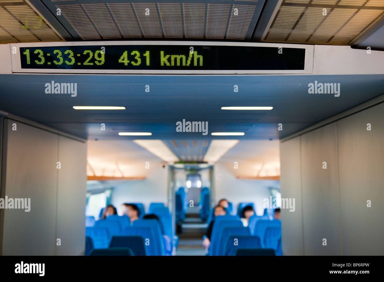Train Maglev à Shanghai, Chine Banque D'Images