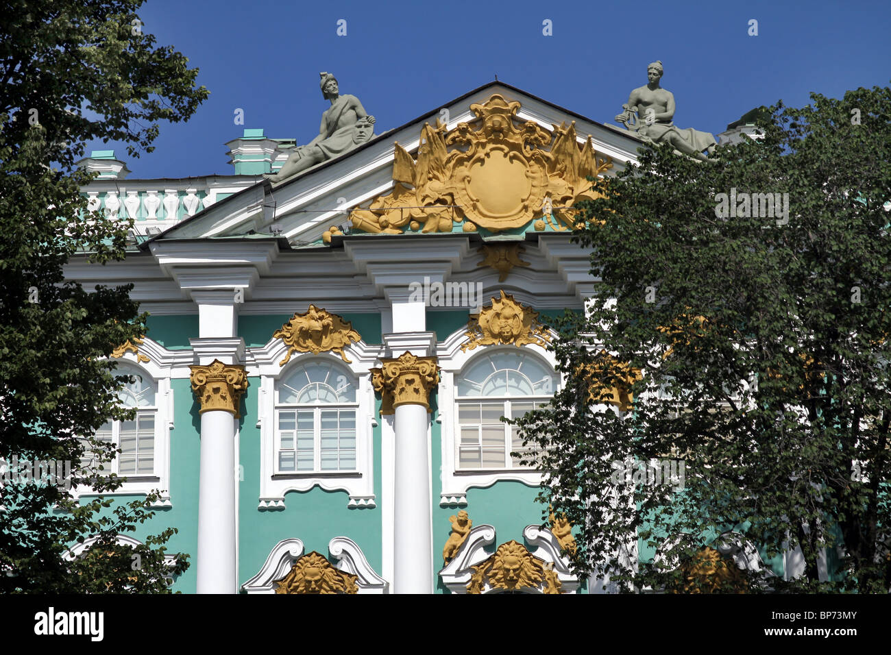 L'Ermitage, alias le Palais d'hiver à Saint-Pétersbourg, Russie Banque D'Images