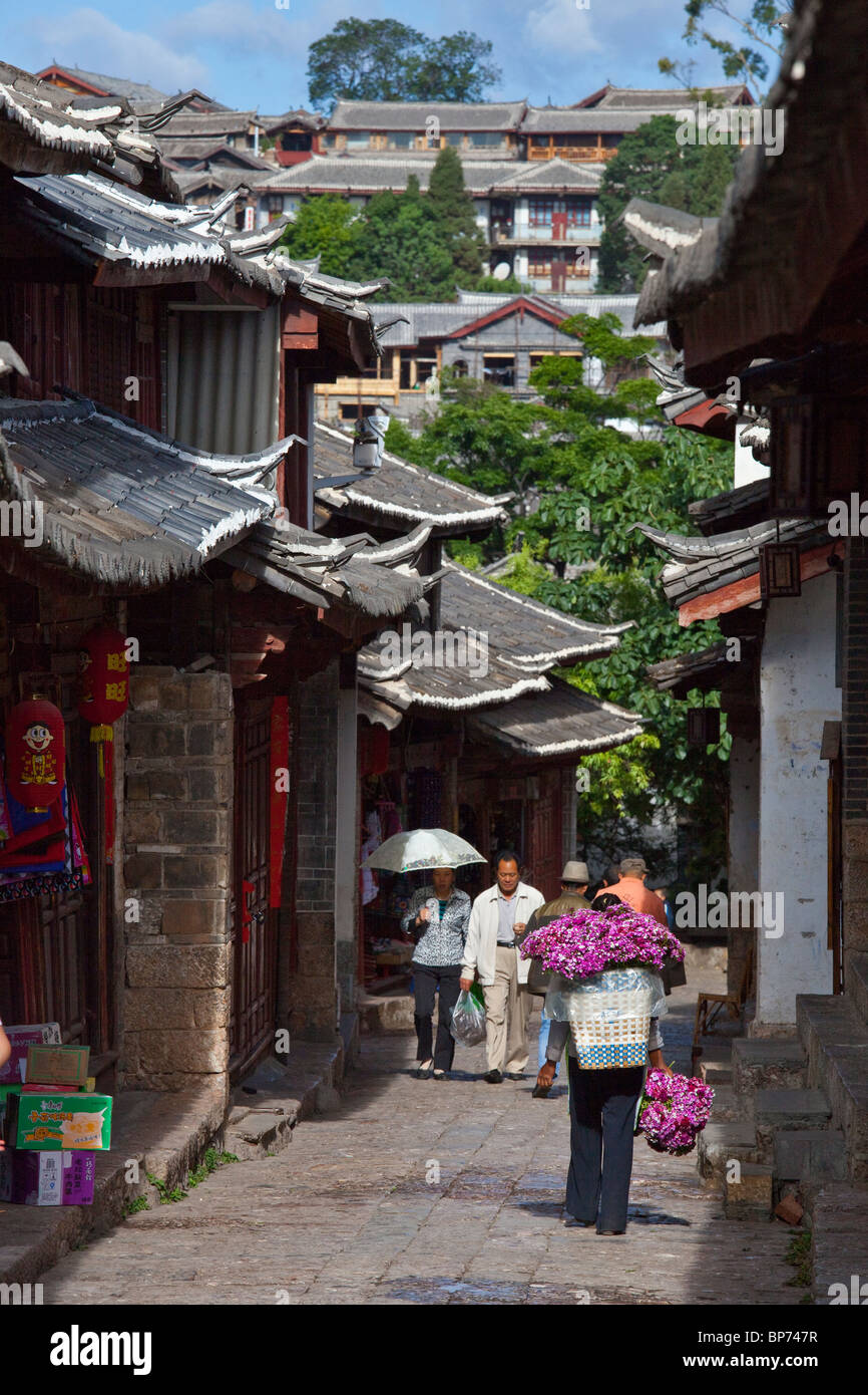 Vieille ville, Lijiang, Yunnan Province, China Banque D'Images