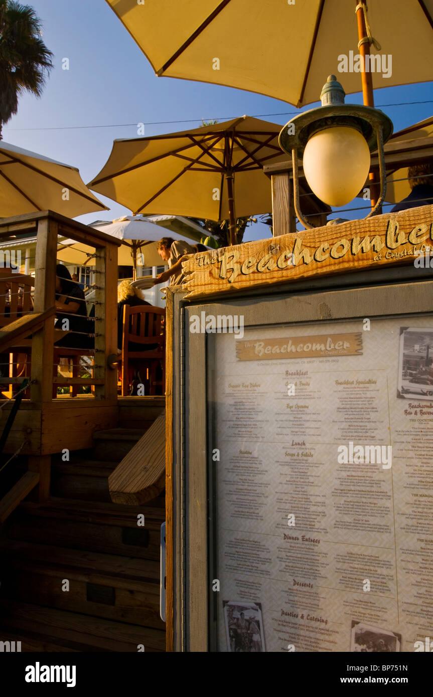 Le Beachcomber Cafe, Crystal Cove State Park Historic District, Corona del Mar, Newport Beach, Californie Banque D'Images