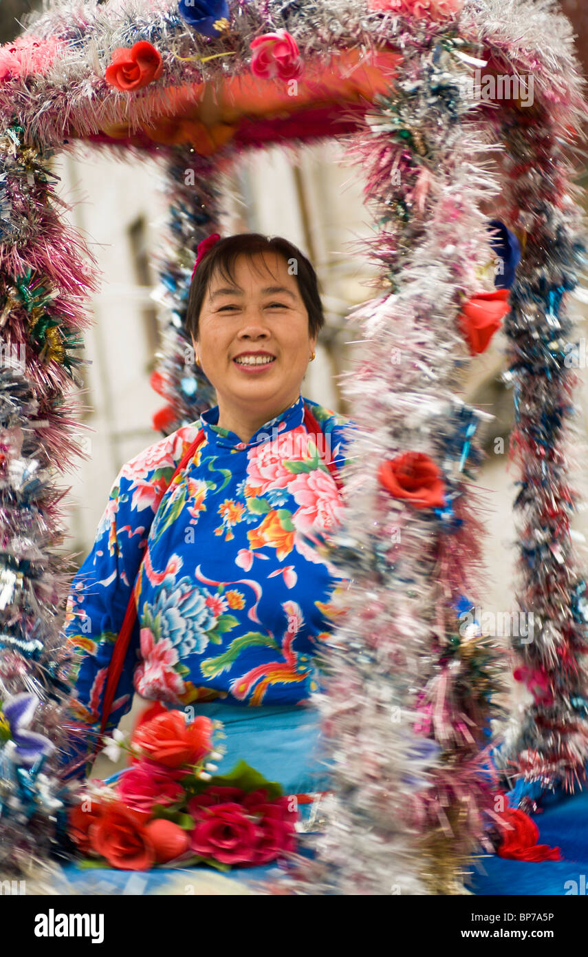 La Chine, Zhouzhuang. Festival de la récolte traditionnelle. Banque D'Images