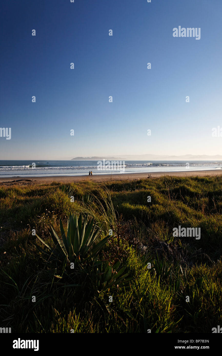 Coucher de soleil sur Gisbourne, Nouvelle-Zélande Banque D'Images