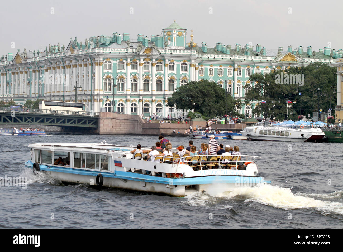 L'Ermitage, alias le Palais d'hiver à Saint-Pétersbourg, Russie Banque D'Images