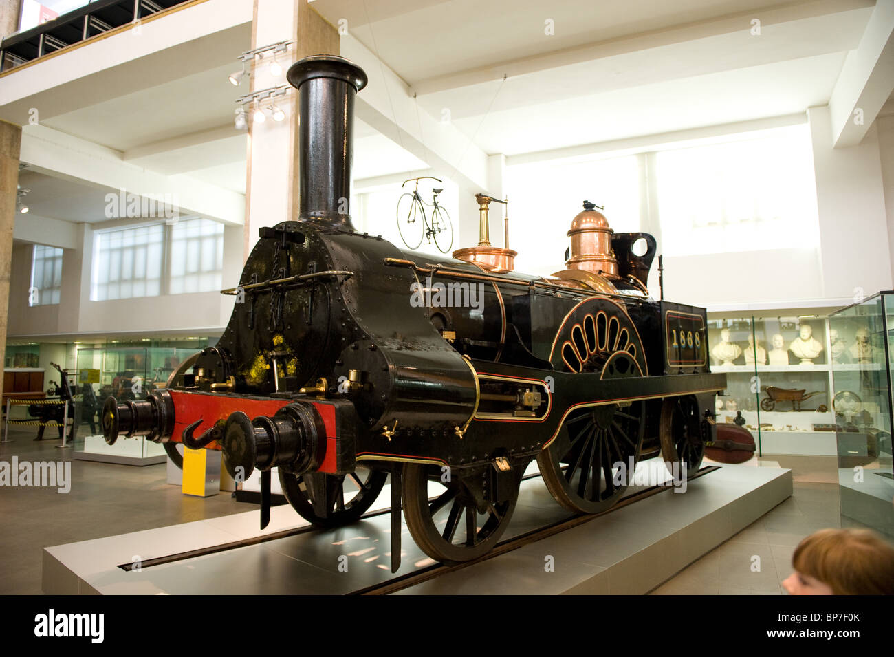 Stephenson's Rocket dans le Musée des sciences de Londres, UK 2010 Banque D'Images