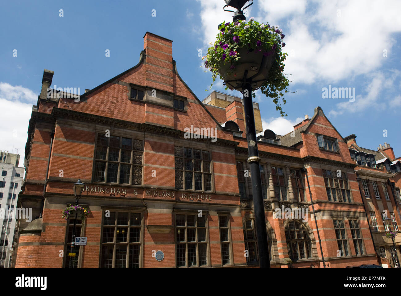 L'Institut & Midland Birmingham, Birmingham, West Midlands, Angleterre. Banque D'Images