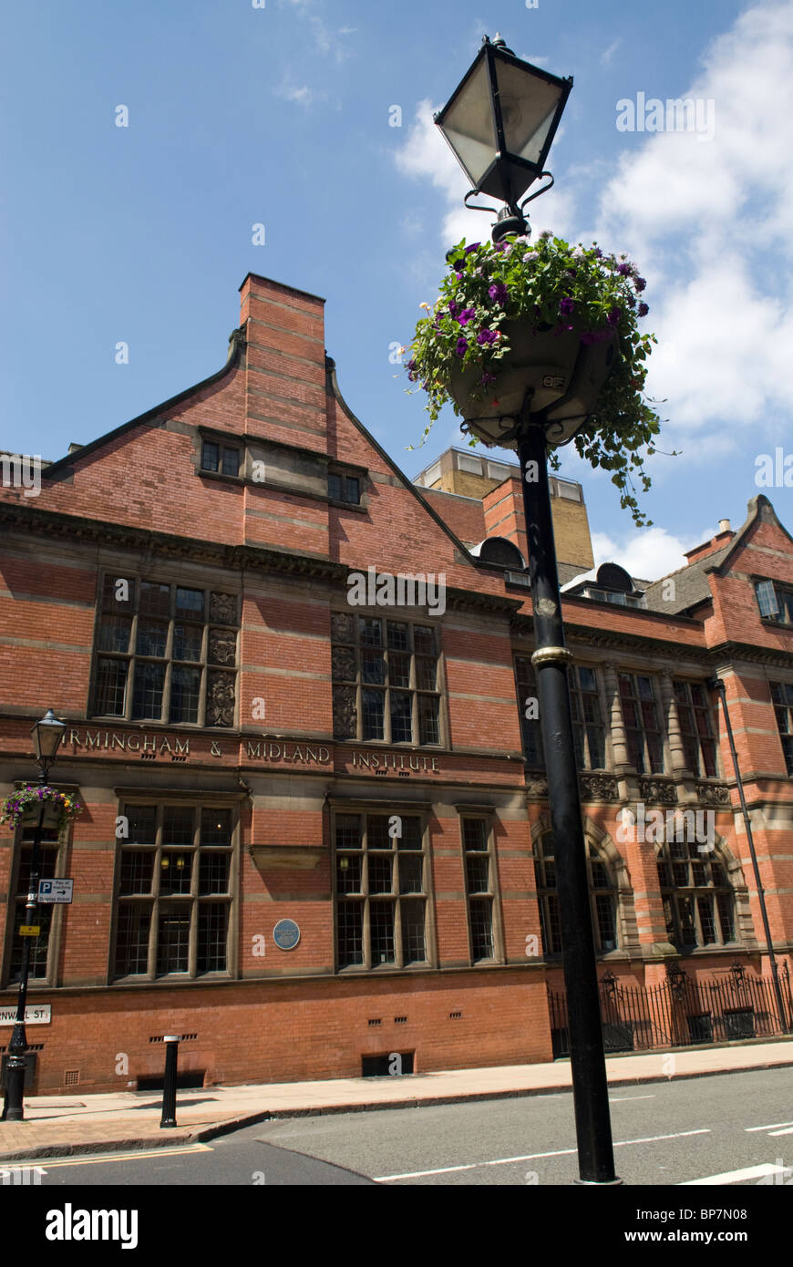 L'Institut & Midland Birmingham, Birmingham, West Midlands, Angleterre. Banque D'Images