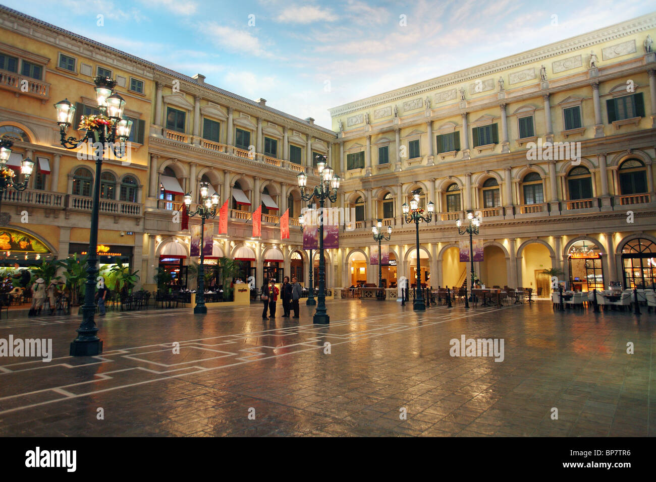 Cour de Venetian Macao Resort Hotel, Macao, Chine Banque D'Images