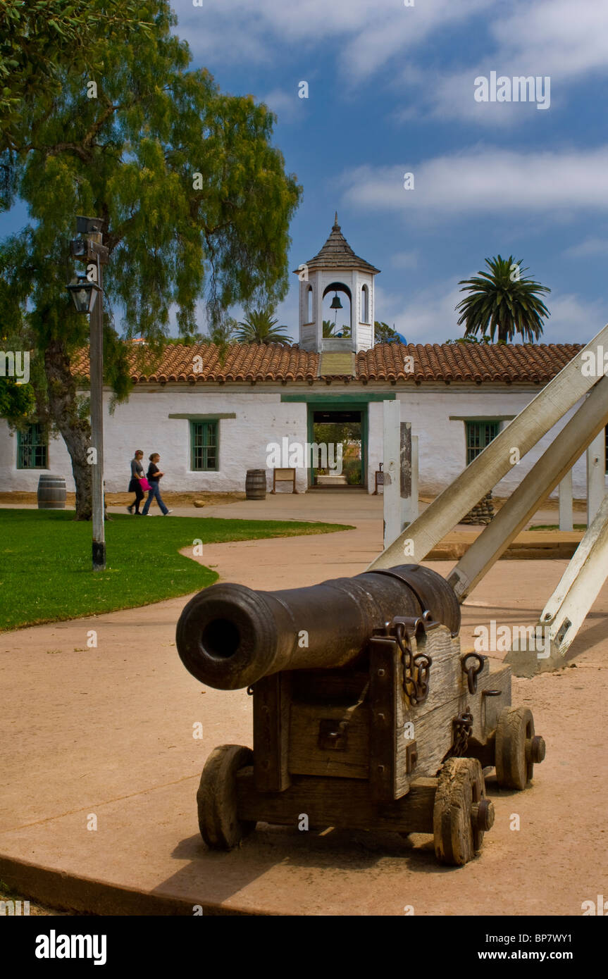 Old cannon, à Washington Square, Old Town San Diego State Historic Park, San Diego, Californie Banque D'Images