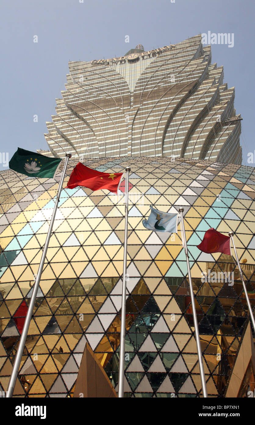 Hôtel et casino Grand Lisboa, Macao, Chine Banque D'Images