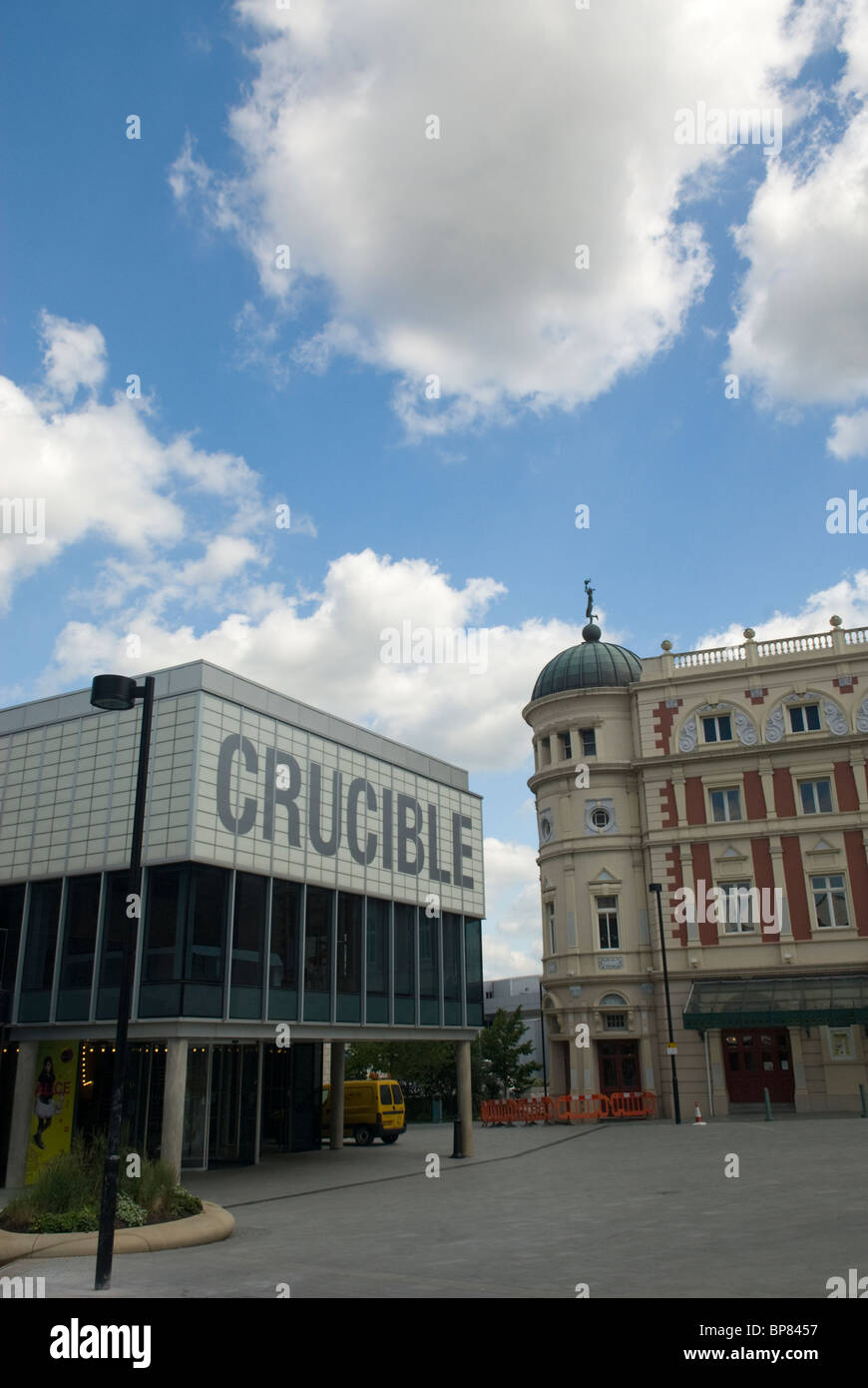 Les théâtres Crucible et Lyceum, Sheffield, South Yorkshire, Angleterre. Banque D'Images