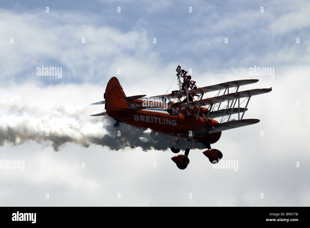 Les marcheurs de l'aile sur l'affichage Breitling Plymouth Plymouth 2010 au cours de l'Air Show Banque D'Images