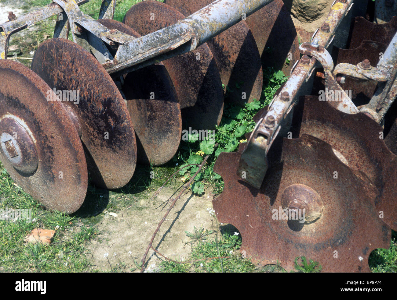 Vieille charrue Banque D'Images