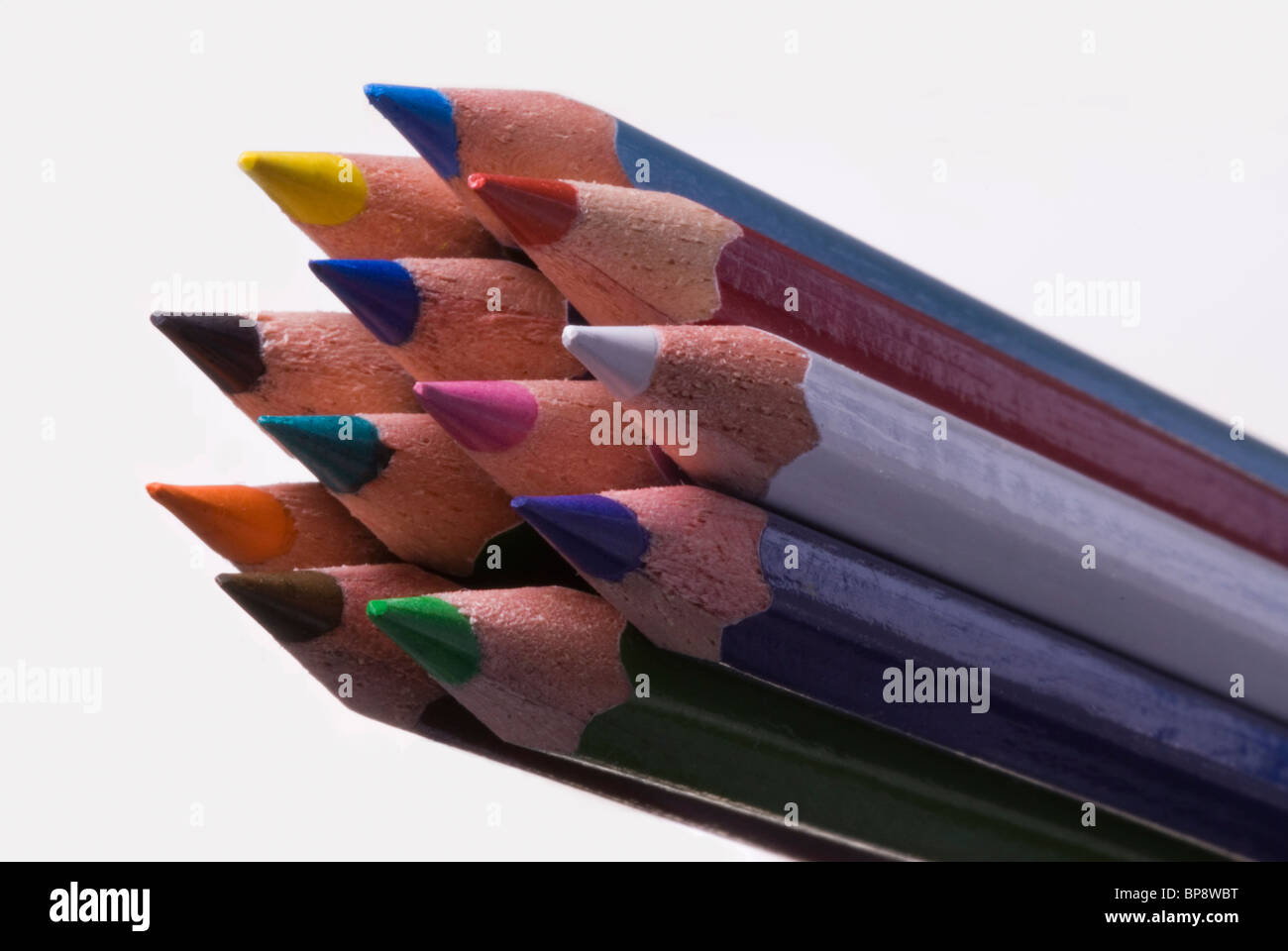 Groupe des crayons de couleur Banque D'Images