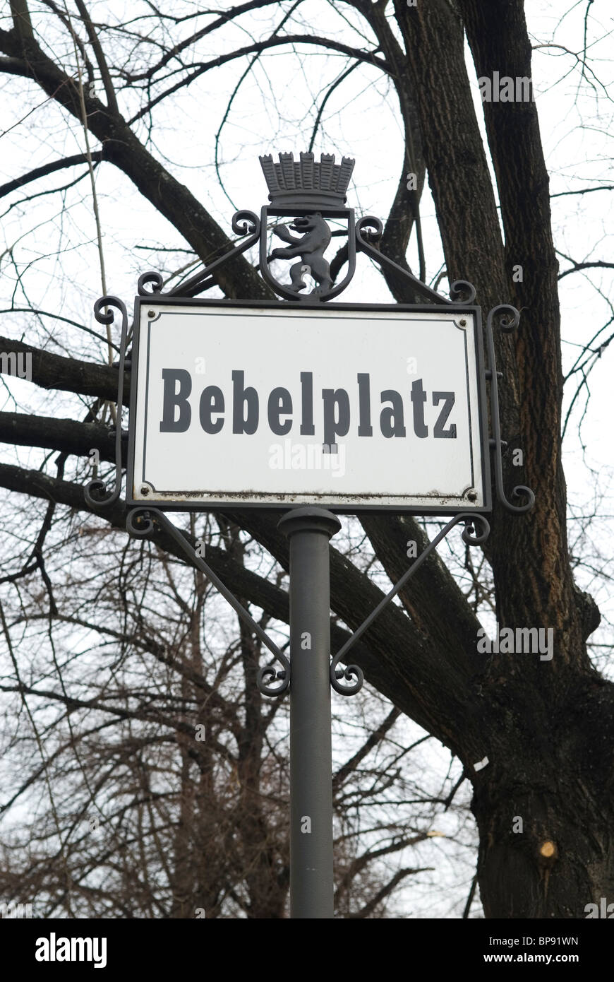 Inscrivez-vous sur la place Bebelplatz Berlin Allemagne Europe Banque D'Images