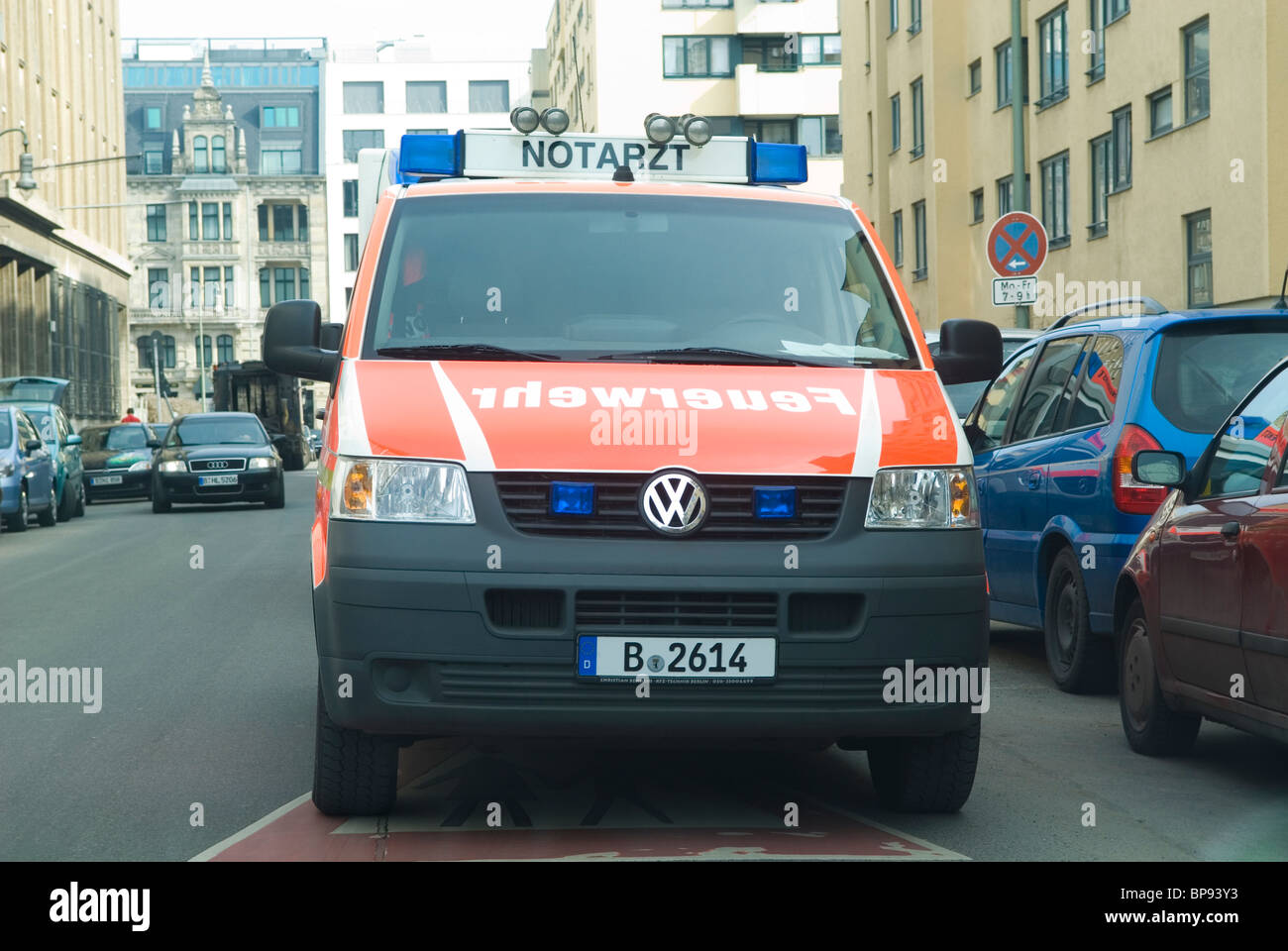 Service médical d'urgence ambulance Berlin Allemagne Banque D'Images