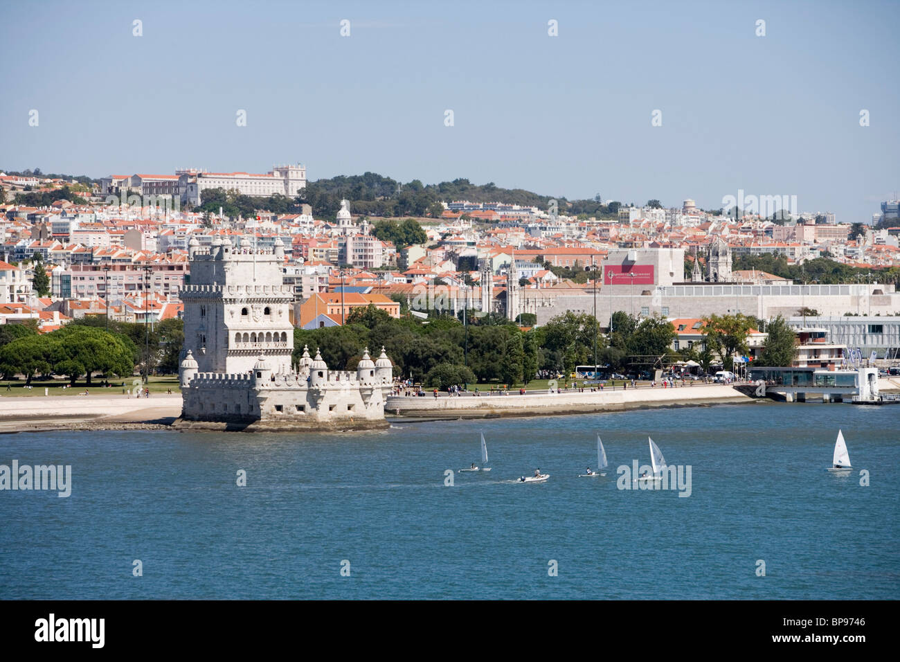 Torre de Belem Tower sur le Tage, Lisbonne, Lisboa, Portugal Banque D'Images