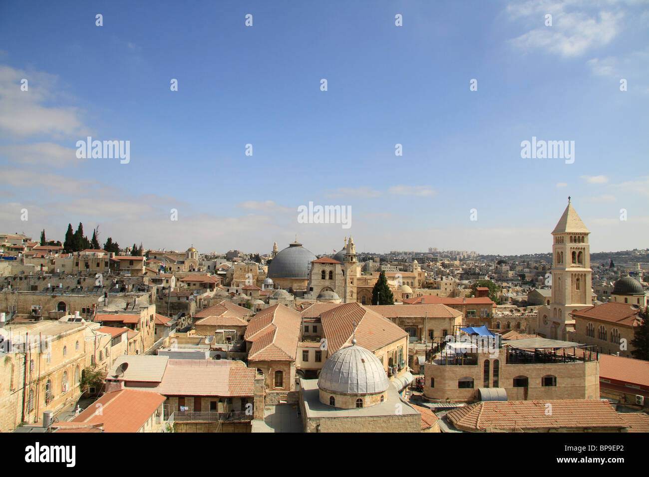 Israël, Jérusalem, le point de vue de l'exarchat patriarcal Maronite Banque D'Images