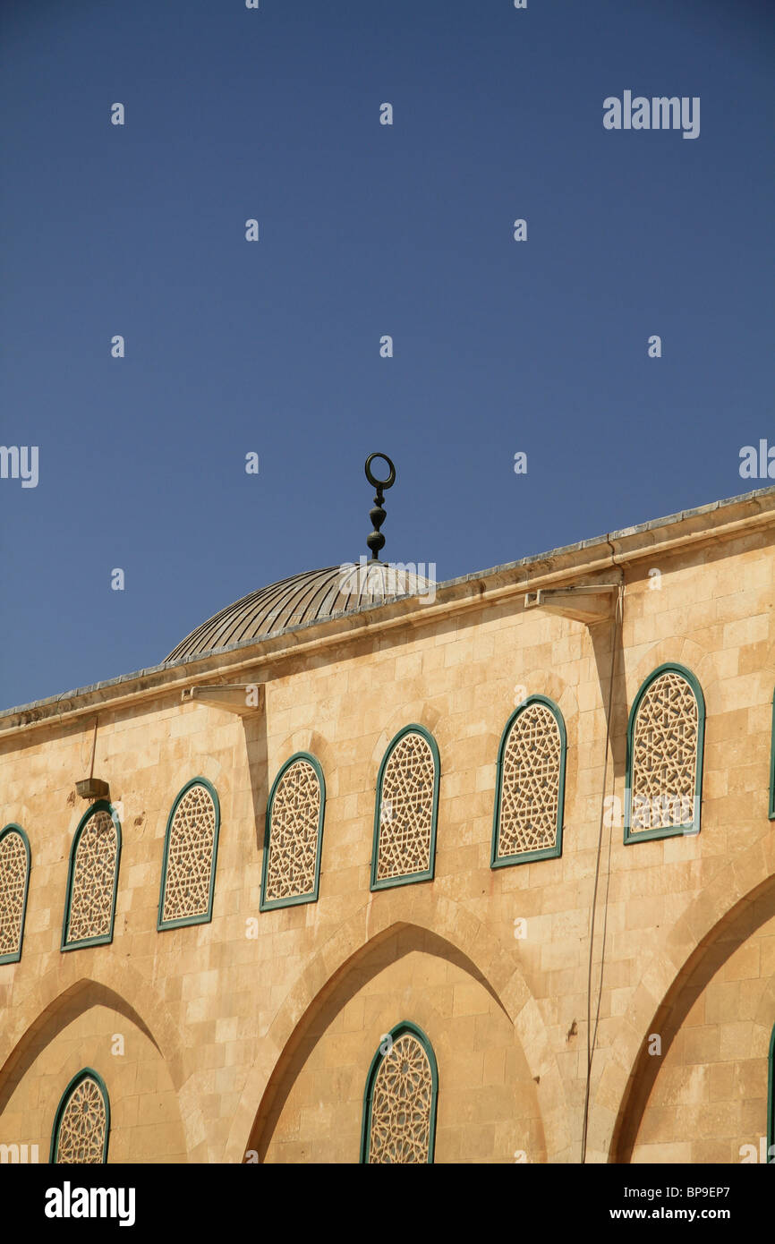 Israël, Jérusalem, la Mosquée Al Aqsa à Haram esh Sharif Banque D'Images