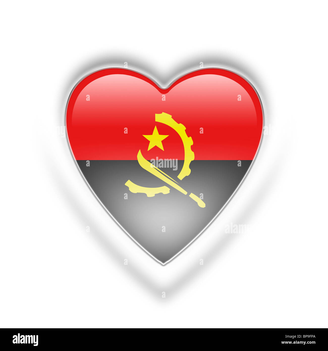 drapeau de l’Angola Banque D'Images