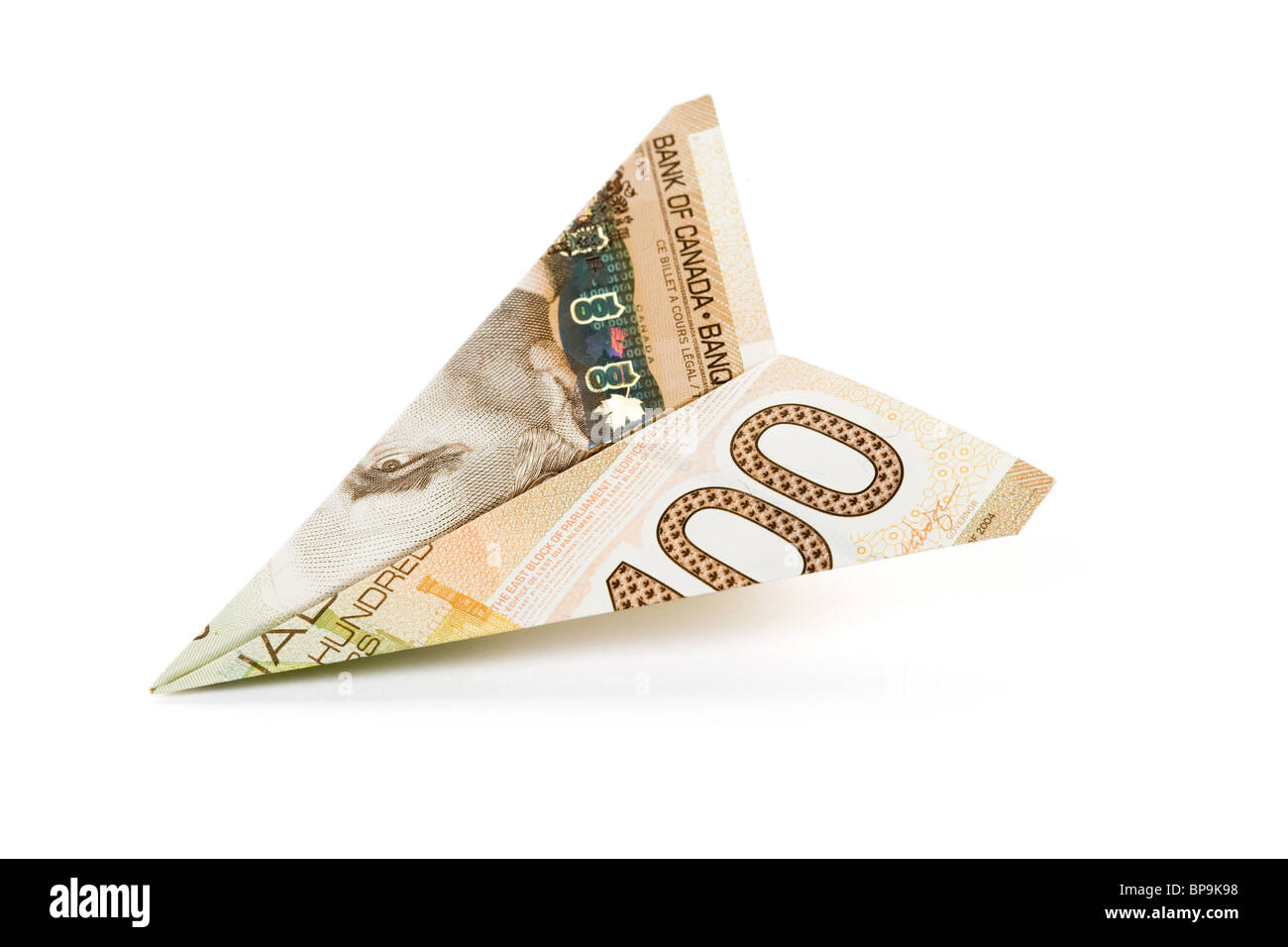 Main tenant un avion Dollar Banque D'Images Main tenant un avion Dollar Banque D'Images