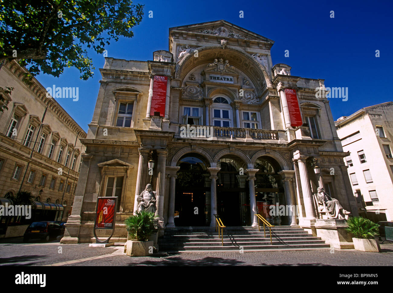 L'Opéra Théâtre, ville d'Avignon, Provence-Alpes-Côte d'Azur, France, Europe Banque D'Images