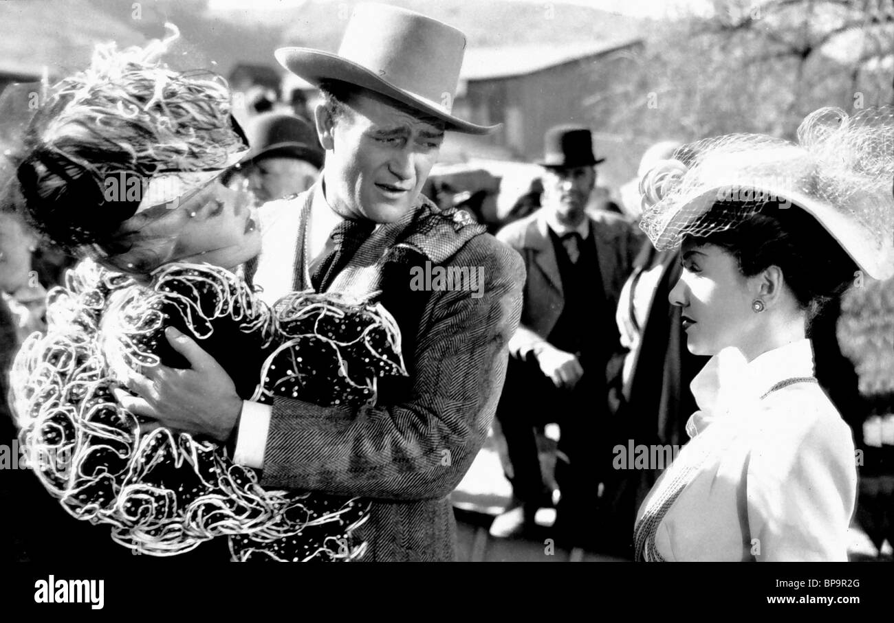 MARLENE DIETRICH, JOHN WAYNE, les saboteurs, 1942 Banque D'Images