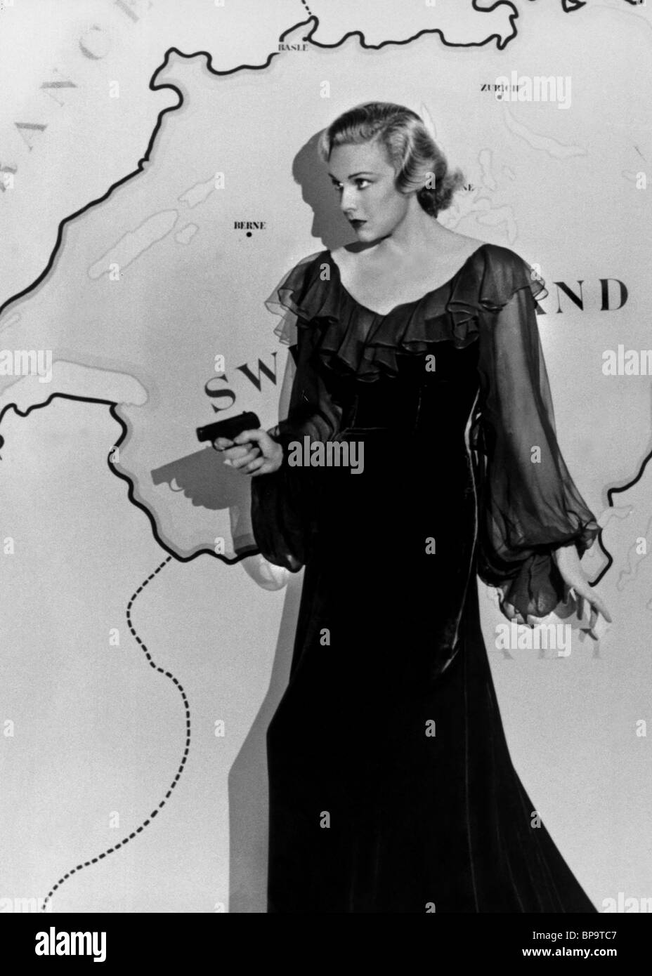 MADELEINE CARROLL SECRET AGENT (1936) Banque D'Images