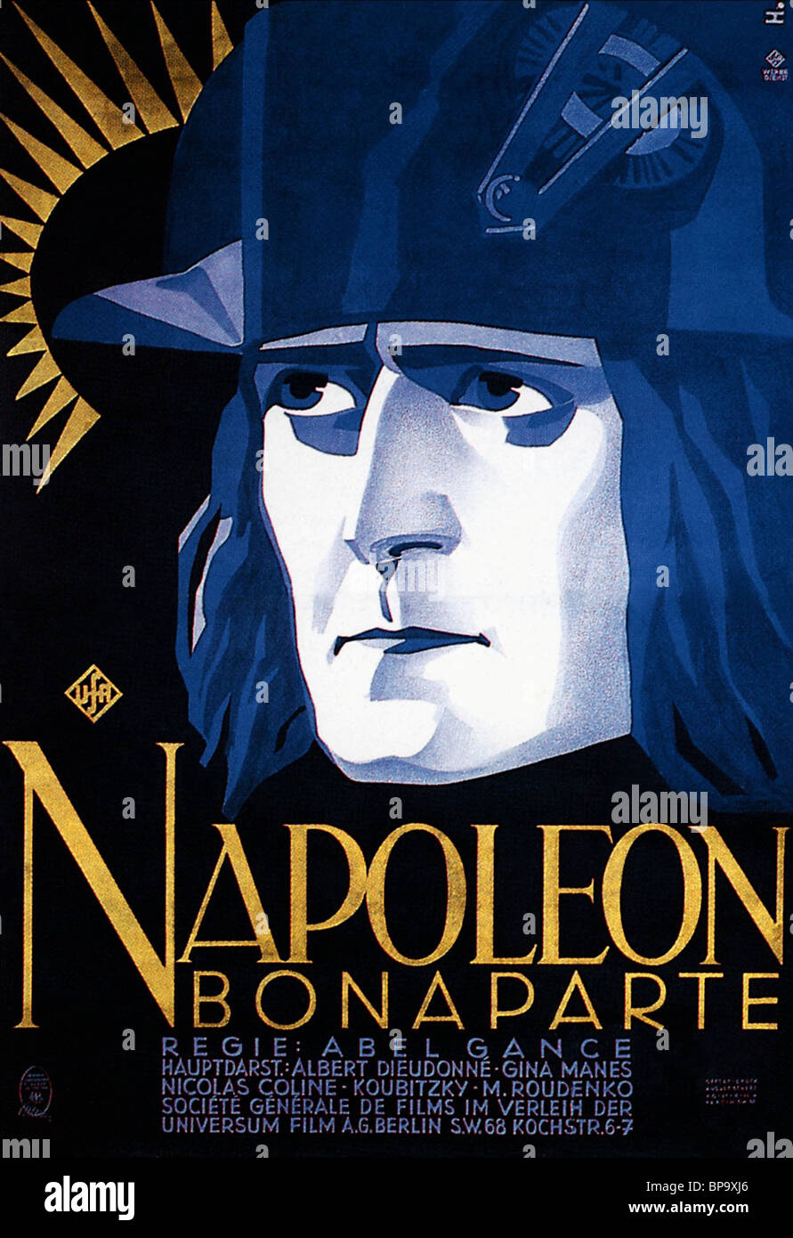 Affiche de film Napoléon (1927) Banque D'Images