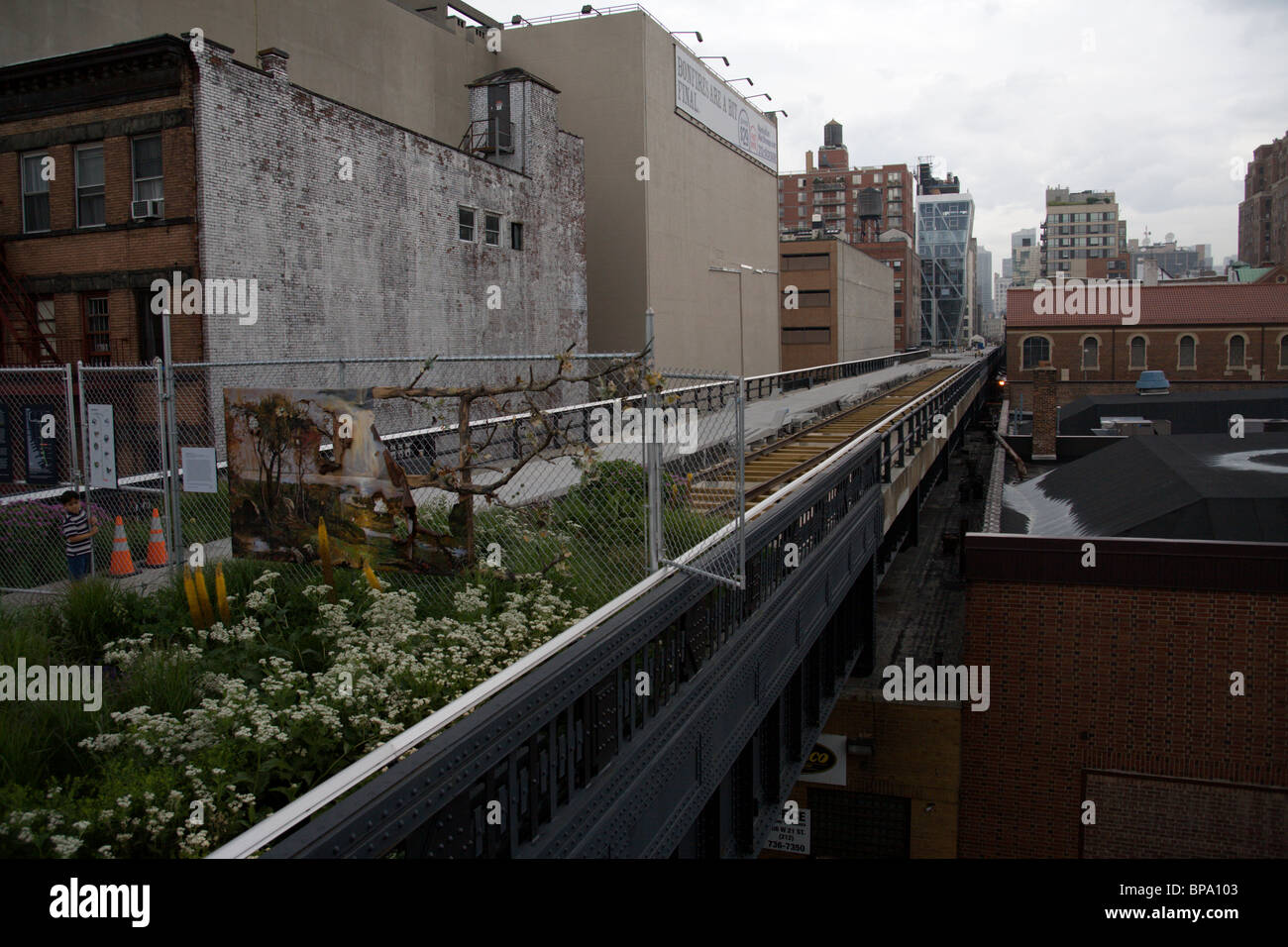 Parc High Line Banque D'Images