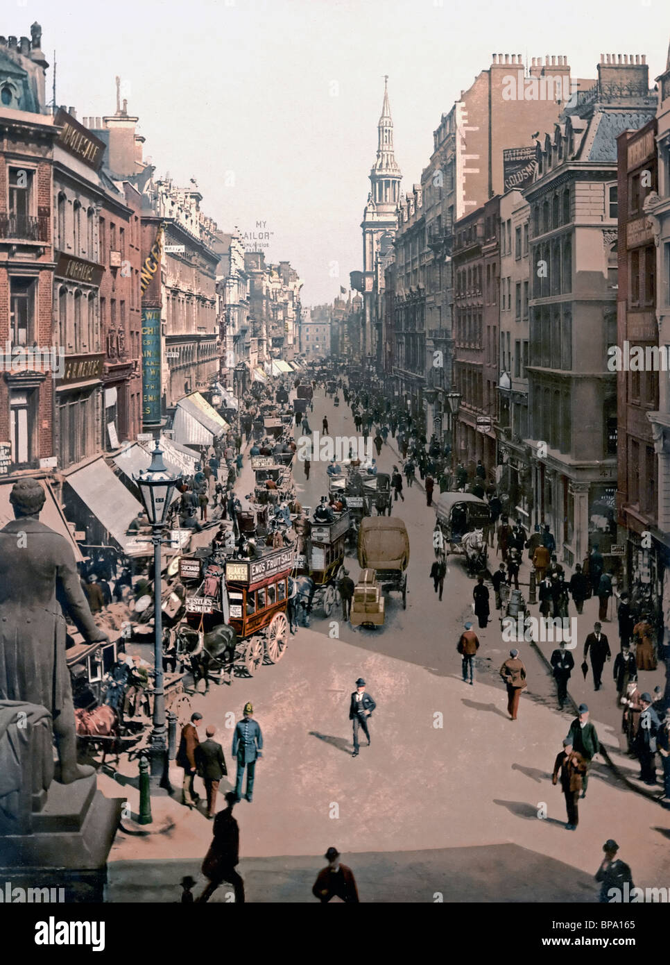 Cheapside, Londres, Angleterre, RU, 1900 Banque D'Images